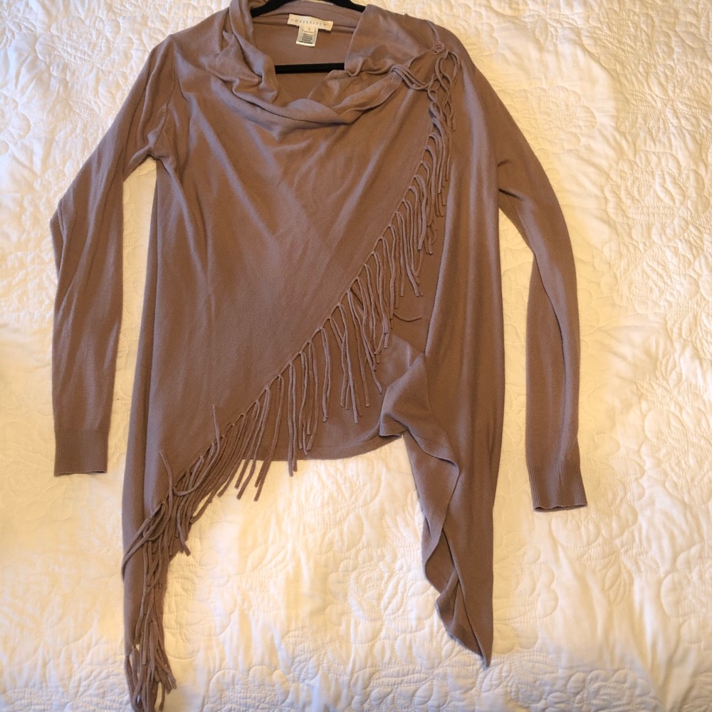 Lightweight knit Vici Collection asymmetrical top